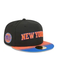 ニューエラ メンズ アクセサリー 帽子 ジャージー New Era Mens BlackBlue New Yorknicks Jersey Hook Statement Edition 59FIFTY Fitted Hat Black Blue ブラック