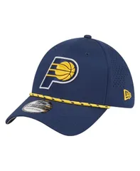 ニューエラ メンズ アクセサリー 帽子 New Era Mens Navy Indiana Pacers Featherweight Poly Rope Flex 39Thirty Hat Navy ネイビー