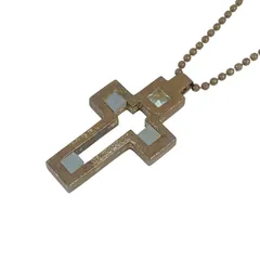 WEDG WOOD(ウェッジウッド) ネックレス - シルバー×ライトブルー クロス