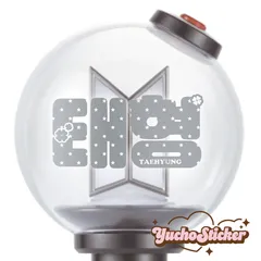 BTS ペンライトステッカー　テテ　テヒョン　V　星総柄ꕤver.  　KPOP アイドル　推し活　ペンライトデコ　推し活DIY