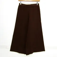 セシルマクビー ニットワイドパンツ ボトムス レディース Mサイズ ブラウン CECIL McBEE 【中古】
