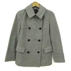 ハリス ピーコート アウター ショートコート カシミヤ混 レディース 36サイズ グレー Harriss 【中古】のサムネイル