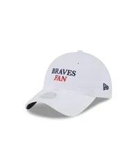 ニューエラ レディース アクセサリー 帽子 New Era Womens White Atlanta Braves Team Fan 9TWENTY Adjustable Hat White ホワイト