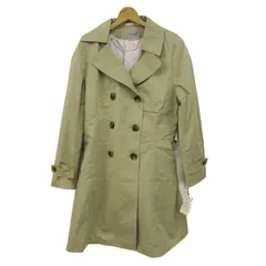 レミュー トレンチコート アウター ライナー付き 大きいサイズ 未使用品 レディース 4Lサイズ ベージュ LES MUES