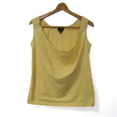 タルボット タンクトップ ノースリーブ シャツ トップス ピマコットン レディース Pサイズ イエロー Talbots 【中古】