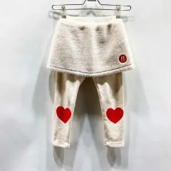 BEBE DE PINO ベベデピノ 2022 キッズ 밴딩起毛キュロット 120 ジーンズセンス