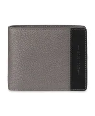 コールハーン メンズ アクセサリー 財布 レザー Cole Haan Mens RFID TwoTone Pebbled Leather Slimfold Wallet Gray グレーのサムネイル