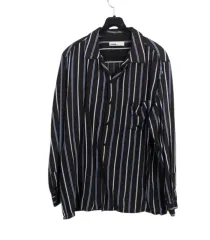 メンズ 1 / レースのみ シンプル ボーダー柄 ボーダー柄 シャツBK 21-79