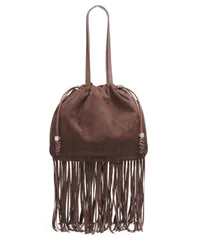 ダナ キャラン ニューヨーク レディース バッグ DKNY Halle Large Drawstring Tote Bag Chocolate チョコレートのサムネイル