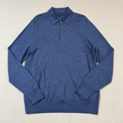 L) ブルックス・ブラザーズ メリノウール カラ ニット