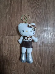 ハローキティ レオパード キーホルダー ぬいぐるみ (送料無料※メルカリshop取引では対象外)