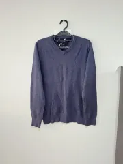 Tommy Hilfiger トミーヒルフィガー Vネック ニット ネイビー ユニセックス