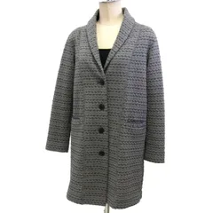 ☆ISSEY MIYAKE HaaT スプリングコート テクスチャー織り レディース 日本製 総柄 イッセイミヤケ ストレッチ 春物のサムネイル