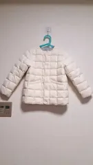 アイボリー色 軽量 ダウン ジャケット 130