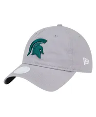 ニューエラ レディース アクセサリー 帽子 ロゴ New Era Womens Gray Michigan State Spartans Logo 9TWENTY Adjustable Hat Gray グレー