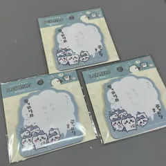 BANDAI ちいかわ ハチワレ 付箋メモ帳パッド 30枚 ブルー