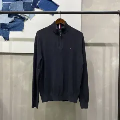 (105) Tommy Hilfiger トミーヒルフィガー カジュアル Classic ハーフジップアップ ニット