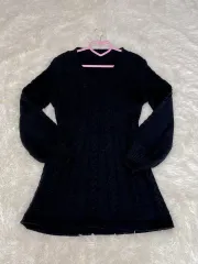 ブラック ニット ONE PIECE