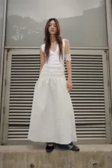 ザラ ジャカード ミディ スカート xs