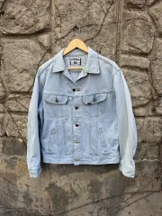 90s Lee ヴィンテージ 220-j ウォッシュ デニム トラッカー ジャケット 105