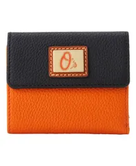 ドーネイアンドバーク レディース アクセサリー 財布 Dooney Bourke Baltimore Orioles Flap Credit Card Wallet Orange オレンジのサムネイル