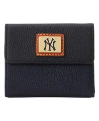 ドーネイアンドバーク レディース アクセサリー 財布 Dooney Bourke New York Yankees Flap Credit Card Wallet Navy ネイビーのサムネイル