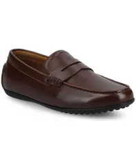 バンス メンズ シューズ スリッポン・ローファー Vance Co Mens Yates Comfort Driving Penny Loafers Mahogany