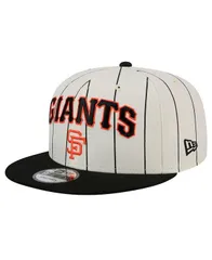 ニューエラ メンズ アクセサリー 帽子 ジャージー New Era Mens White San Francisco Giants Jersey Pinstripe 9FIFTY Snapback Hat Cream クリーム