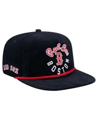 ニューエラ メンズ アクセサリー 帽子 コーデュロイ New Era Mens Navy Boston Red Sox Full Circle Corduroy Golfer Adjustable Hat Navy ネイビー