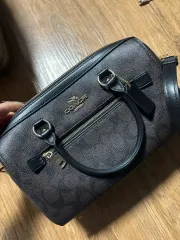 COACH ローアン サッチェル シグネチャー キャンバス バッグ