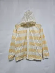 フィラ アイボリー ボーダー柄 WHO フード ウィンドブレーカー ジャケット レディース 90 0224