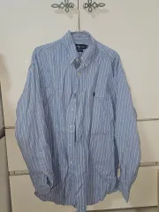 ポロ ラルフローレン ブレイク ストライプ スカイブルー シャツ