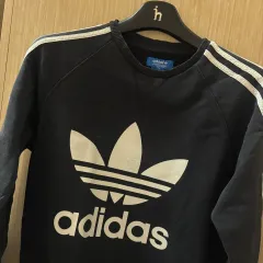 (Mサイズ95/在庫処分/ヴィンテージ)adidas 단풍 3本線 スウェット