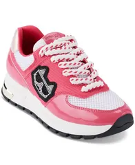 カール ラガーフェルド レディース シューズ スニーカー レース KARL LAGERFELD PARIS Womens Mayu LaceUp Sneakers White Teaberry ホワイのサムネイル
