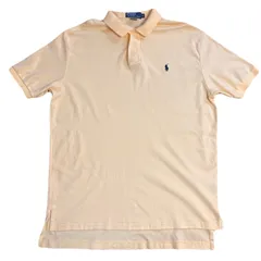 ポロバイラルフローレン　ポロシャツ　Lサイズ　イエロー　半袖　スリランカ製　US古着