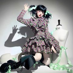 CATCOCOONクラシカルドール 長袖 セットアップ 黒チェック - メルカリ