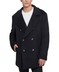 ゲス メンズ アウター ジャケット・ブルゾン ナイロン コート GUESS Mens Peacoat with Removable Nylon Hooded Inset Navy Sea ネイビーのサムネイル