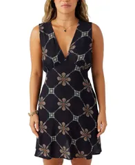 オニール レディース トップス ワンピース Vネック ミニワンピース ミニ ONeill Juniors Madison VNeck Mini Dress Black ブラックのサムネイル