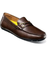 フローシャイム メンズ シューズ スリッポン・ローファー Florsheimens Motor Moc Toe Bit Driving Loafer Brown ブラウン