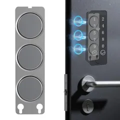 For switchbot 指紋認証パッド 取付用マグネットプレー switchbot スマートロック 磁石対応化キット ドアロック マグネットキット キーパッド 部品 ドアを傷つけない 両面テープ跡が残らない 簡単取付 ステンレス材質 （磁 9d100a1d