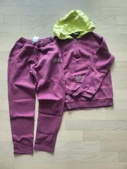 FILA トレーナー セット バーガンディ/蛍光 フード 165 サイズ