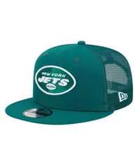 ニューエラ メンズ アクセサリー 帽子 New Era Mens Green New York Jets Main Trucker 9Fifty Snapback Hat Green グリーン