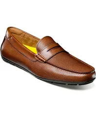 フローシャイム メンズ シューズ スリッポン・ローファー Florsheimens Motor Moc Toe Penny Driving Loafer Cognac