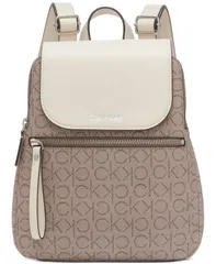 カルバンクライン レディース バッグ バックパック・リュックサック Calvin Klein Garnet Signature Triple Compartment Backpack Almond Tのサムネイル