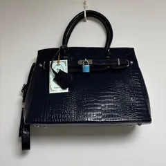 レディース バッグ 2way 新品タグ付き ネイビー 紺 きれいめ フォーマル A4 大容量 仕事 入学式 結婚式 パーティー デート オフィス ショルダーバッグ ハンドバッグ