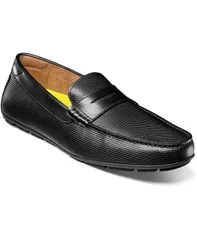 フローシャイム メンズ シューズ スリッポン・ローファー Florsheimens Motor Moc Toe Penny Driving Loafer Black ブラック