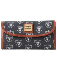 ドーネイアンドバーク レディース アクセサリー 財布 Dooney Bourke Womens Las Vegas Raiders Continental Wallet Navy ネイビーのサムネイル