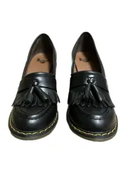 DR. MARTENS ドクターマーチン タッセル ヒール 靴 ローマ ローファー エイドリアン 235 uk4 ブラック シューズ