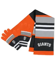 ウェア バイ エリン アンドルーズ レディース アクセサリー マフラー・ストール・スカーフ WEAR by Erin Andrews Womensan Francisco Giantstripe Glove and Scarf Set Multi マルチカラー