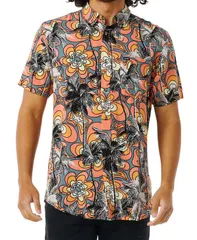 リップカール メンズ トップス シャツ Rip Curl Mens Barrel Killa Short Sleeve Shirt Coral コーラルのサムネイル
